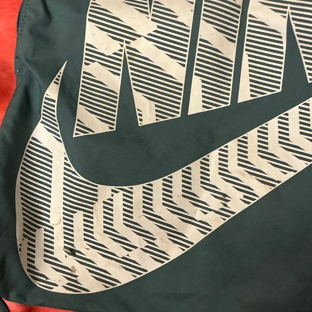 Nike Black and Gray Drawstring Backpack